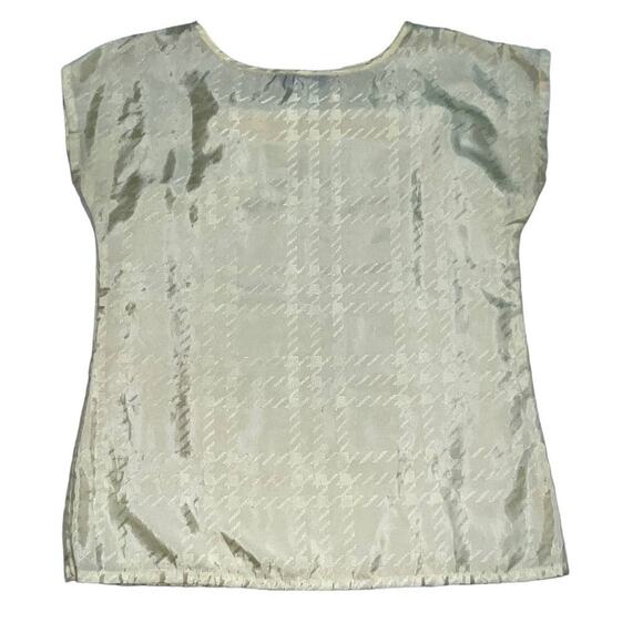 Aansworth Yellow Sleeveless 90s Blouse – Office Casual, Size Small - Picture 6 of 10